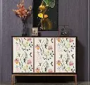 Bird Theme Marble Paper Roll – Heat Resistant Wall & Kitchen Sticker | 1.5 x 9.5 Sq Ft (White, PVC)