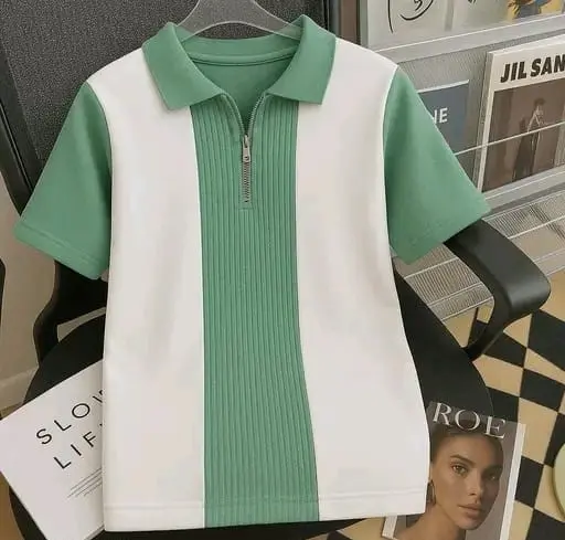 Men’s Polo Half Sleeves T-Shirt – Stylish & Colorblocked | Polo Neck | Colorblocked Design | 100% Cotton