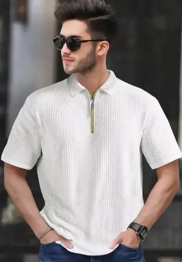 Polo Neck Cotton Blend Multicolor T-Shirt – Classic Comfort, Modern Style | Solid Pattern | Short Sleeves | Premium Cotton Blend