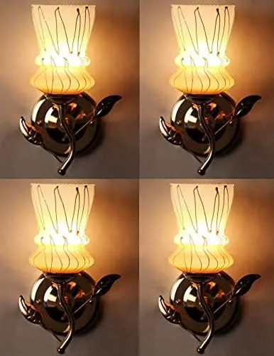 Modern Yellow Lampshades – Set of 2 | Elegant Wall-Mounted Sconce Lights